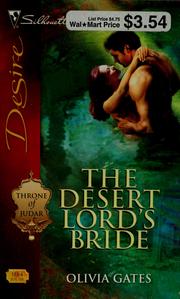 Cover of: The Desert Lord's Bride by Olivia Gates