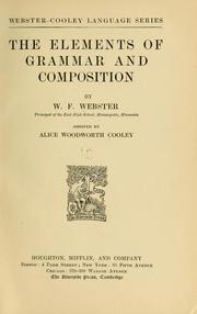 Elements of Grammar and Composition by W. F. Webster