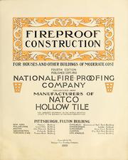 Fireproof construction for houses and other buildings at moderate cost by National Fire Proofing Comapny