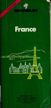 Cover of: France by Michelin Tyre Public Limited Company