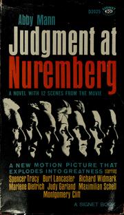 Cover of: Judgment at Nuremberg