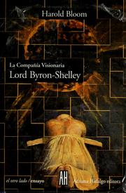 Cover of: La compañía visionaria by Harold Bloom