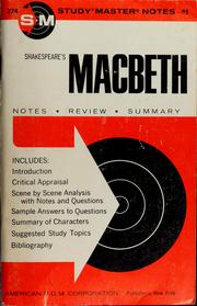Cover of: Macbeth: A scene-by-scene analysis with critical commentary