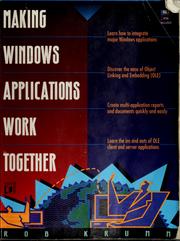 Cover of: Making Windows applications work together