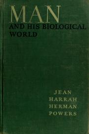 Cover of: Man and his biological world