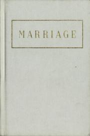 Cover of: Marriage poems