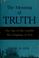 Cover of: The meaning of truth