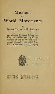 Cover of: Missions and world movements