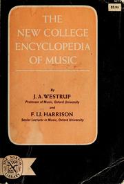 Cover of: The new college encyclopedia of music
