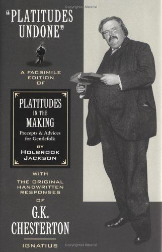 Platitudes in the making by Holbrook Jackson