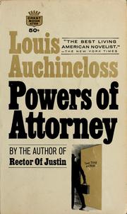 Cover of: Powers of attorney.