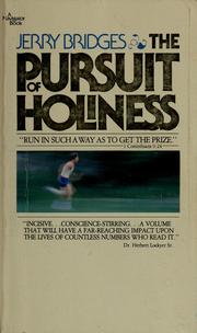 Cover of: The pursuit of holiness by Jerry Bridges