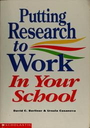 Cover of: Putting research to work in your school