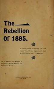 Cover of: The rebellion of 1895 by Ed Towse