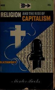 Cover of: Religion and the rise of capitalism