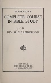 Cover of: Sanderson