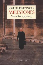 Milestones by Joseph Ratzinger