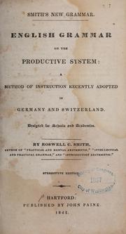 Cover of: Smith's New grammar