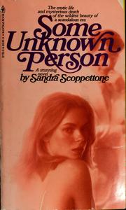 Cover of: Some unknown person