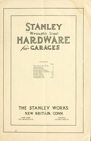 Cover of: Stanley wrought steel hardware for garages