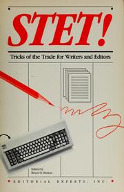 Cover of: Stet!: Tricks of the Trade for Writers and Editors