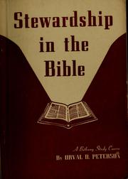 Cover of: Stewardship in the Bible by Orval Douglas Peterson