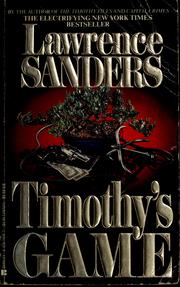Cover of: Timothy's game by Lawrence Sanders