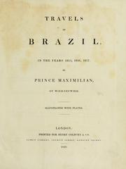 Reise nach Brasilien in den Jahren 1815 bis 1817 by Wied, Maximilian Prinz von