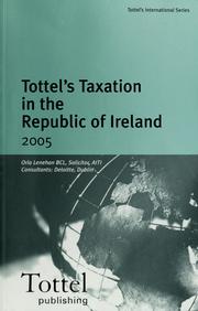 Cover of: Tottel's taxation in the Republic of Ireland 2005