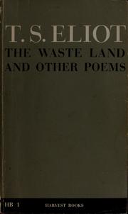 The waste land, and other poems