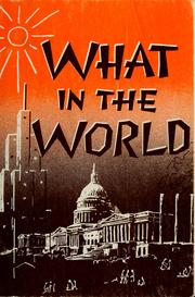 Cover of: What in the world?