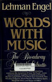 Cover of: Words with music by Lehman Engel
