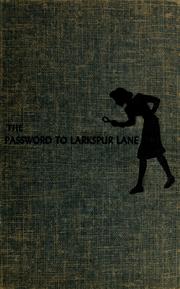 Cover of: The password to Larkspur Lane by Carolyn Keene
