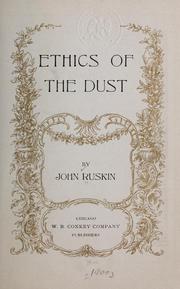 Cover of: The ethics of the dust