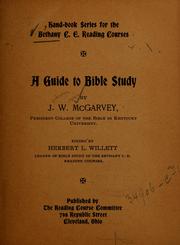 Cover of: A guide to Bible study ...: ed