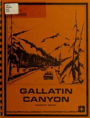 Cover of: The Gallatin Canyon planning study