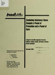 Cover of: Combating substance abuse compels a pound of prevention and a pound of cure by Susan Byorth Fox