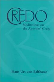 Cover of: Credo by Hans Urs von Balthasar