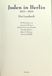 Cover of: Juden in Berlin, 1671-1945: ein Lesebuch