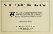 Cover of: West coast bungalows by E.W. Stillwell & Co