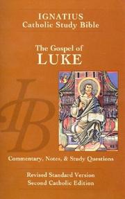 Cover of: The Gospel of Luke: Revised Standard Version