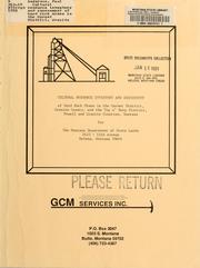 Cover of: Cultural resource inventory and assessment of hard rock mines in the Garnet District, Granite County and Top o