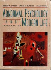 Cover of: Abnormal psychology and modern life
