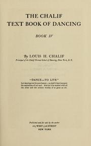 Cover of: The Chalif text book of dancing by Louis Harvy Chalif