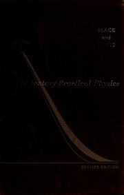 Cover of: Elementary practical physics