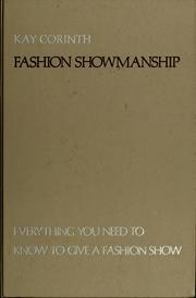 Cover of: Fashion showmanship by Kay Corinth