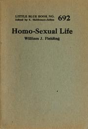 Cover of: Homo-sexual life