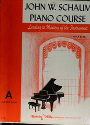 Cover of: John W. Schaum piano course