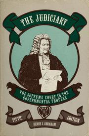 Cover of: The judiciary by Henry Julian Abraham