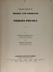 Cover of: Schaum's outline of theory and problems of modern physics